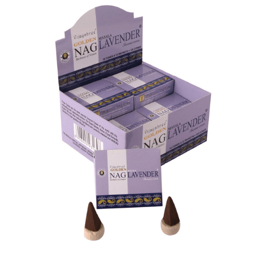 Golden Nag Wierookkegels - Lavender