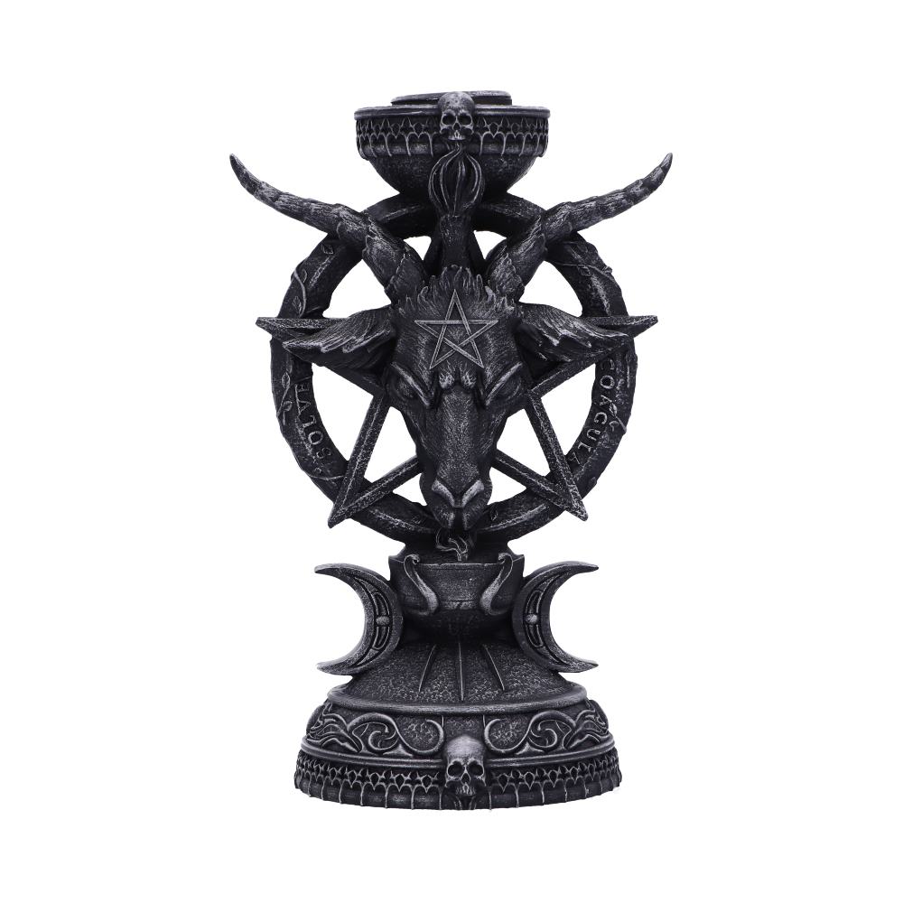 Nemesis Now Kaarsenstandaard Light of Baphomet Grijs