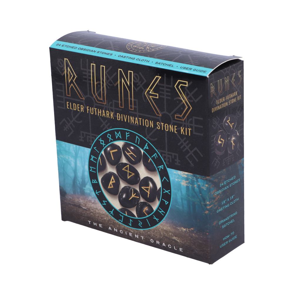 Nemesis Now Stenen set Runes Elder Futhark Divination Multicolours