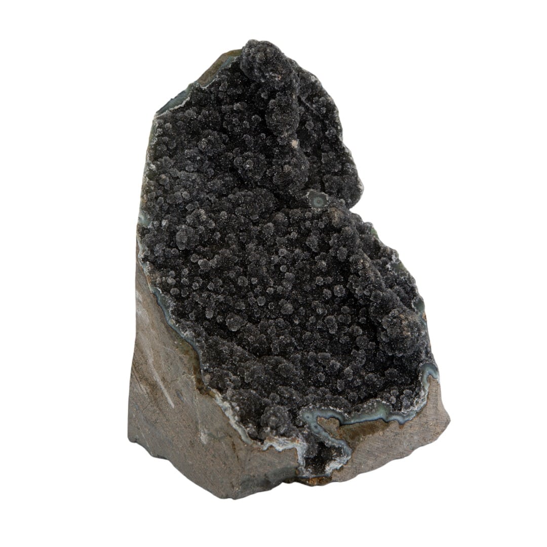 Ruwe Zwarte Amethist Edelsteen Geode Staand 100 - 120 mm