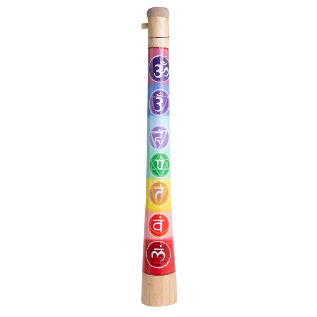 Houten Didgeridoo - 7 Chakra&apos;s (ca. 60 cm)