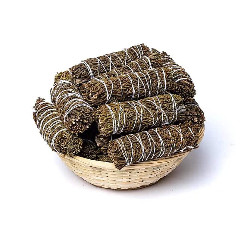 Smudge Sticks - Jeneverbes (± 10 cm)- 24 Stuks in Mandje