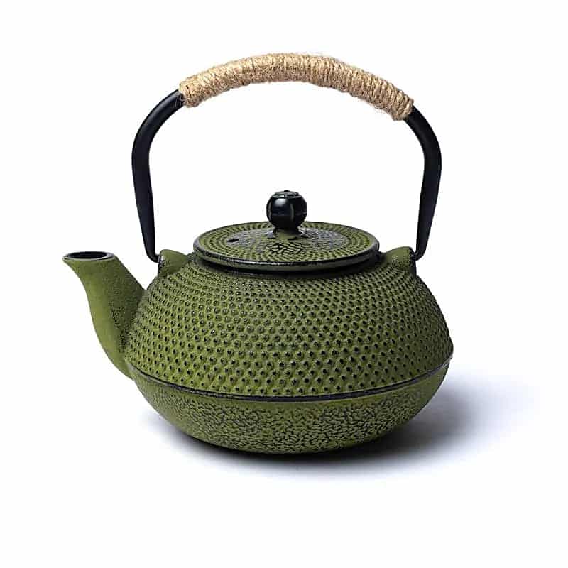 Tetsubin Gietijzeren Theepot - 600 ml - Groen (zonder coating)