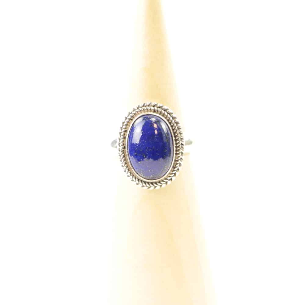Zilveren Dakini Ring Mt.7/55 met Lapis Lazulli, 10 gram