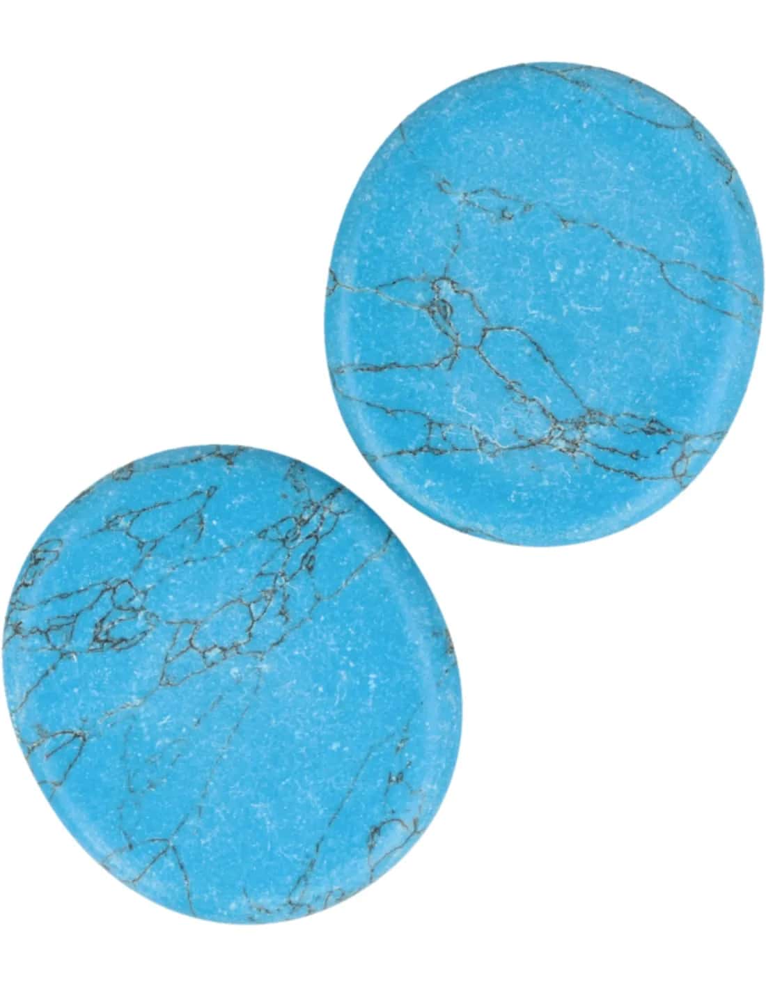 Howliet blauw zaksteen (gekleurd)