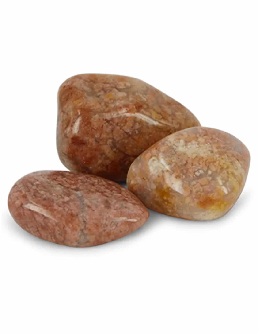 Agaat mos roze 50 gr. trommelstenen (mt3)