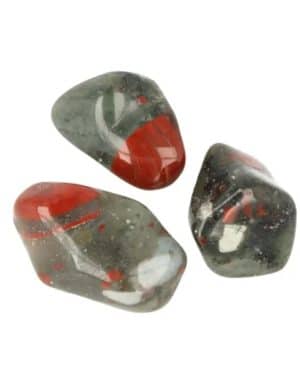 250 gram trommelstenen Bloedkwarts ongeveer 12-17 stenen