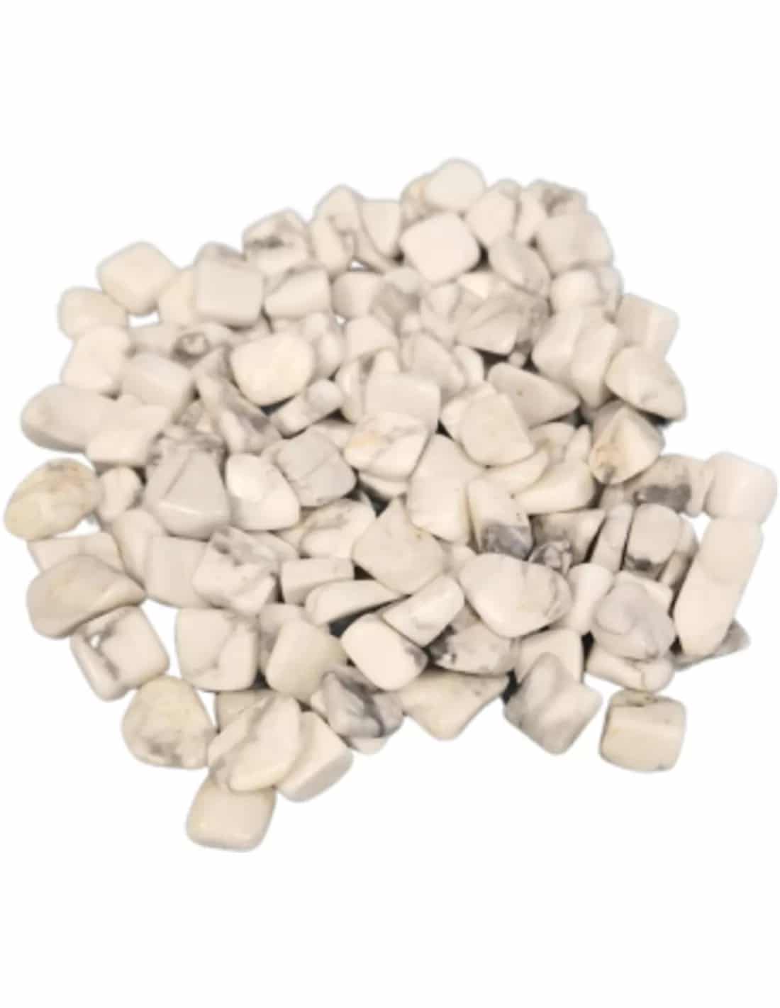 Howliet wit 100 gr. trommelstenen (mt2)