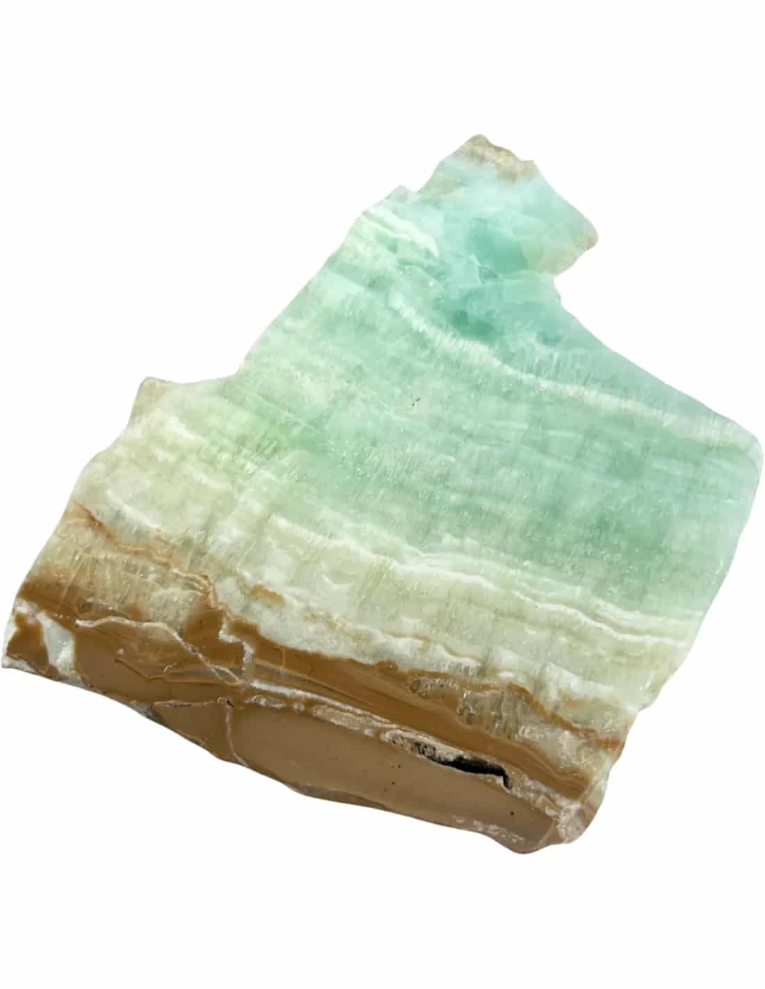 Calciet Caribbean blue edelsteen schijf nr.03