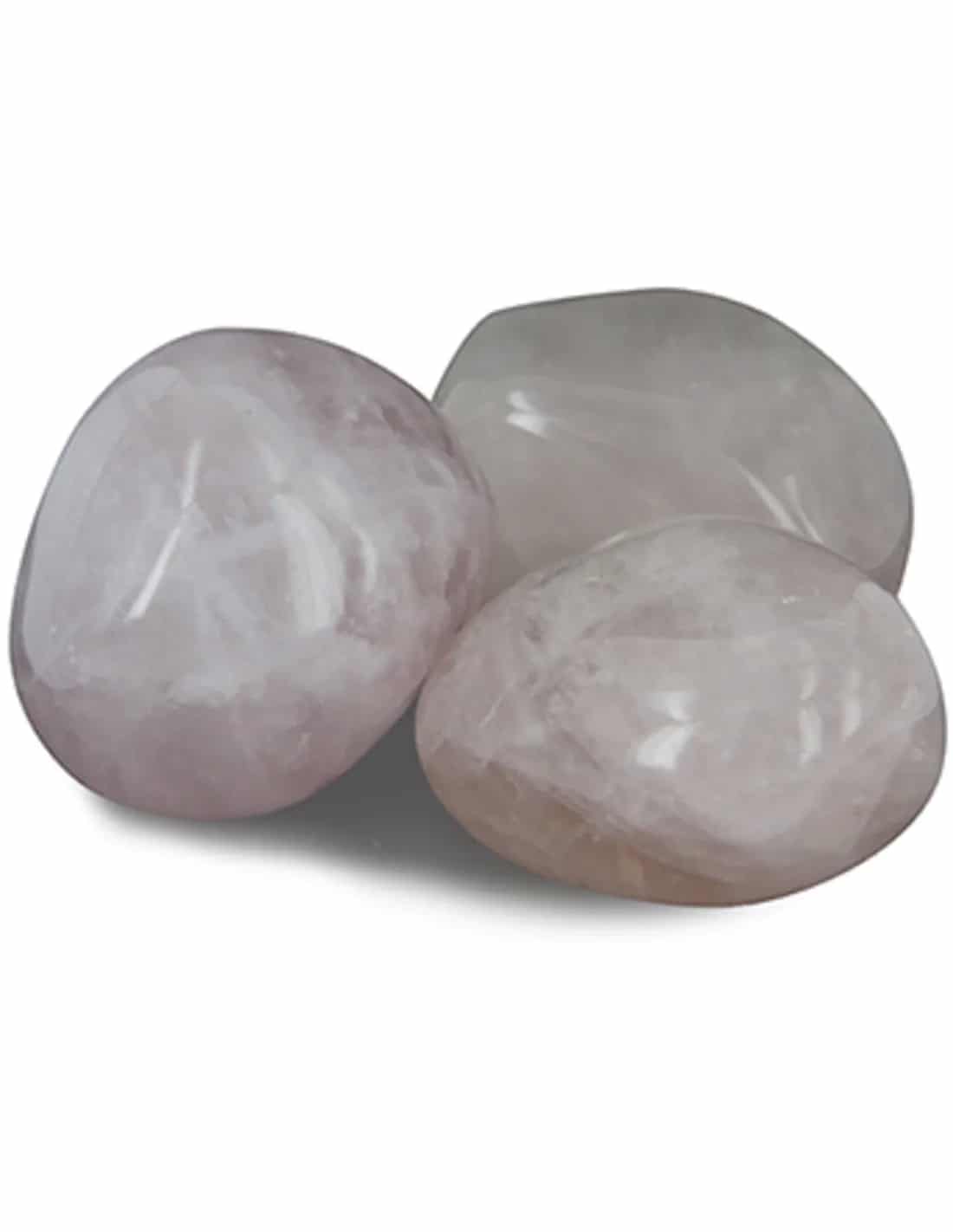 Roze kwarts B trommelstenen 500 gr. (mt3)