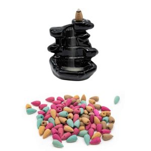 Backflow Brander Keramiek met 200gram Basic Cones - Bundel