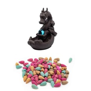 Backflow Brander Draak met 200gram Basic Cones - Bundel