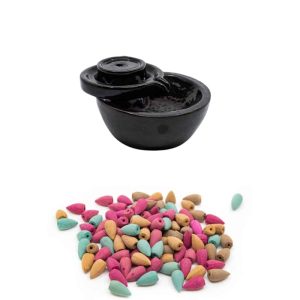 Backflow Brander Plateau met 200gram Basic Cones - Bundel