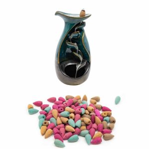 Backflow Brander Vaas met 200gram Basic Cones - Bundel