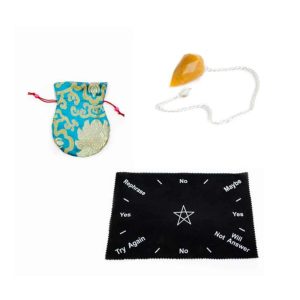 Basic Gele Jade Diamant Pendel Set – Bundel