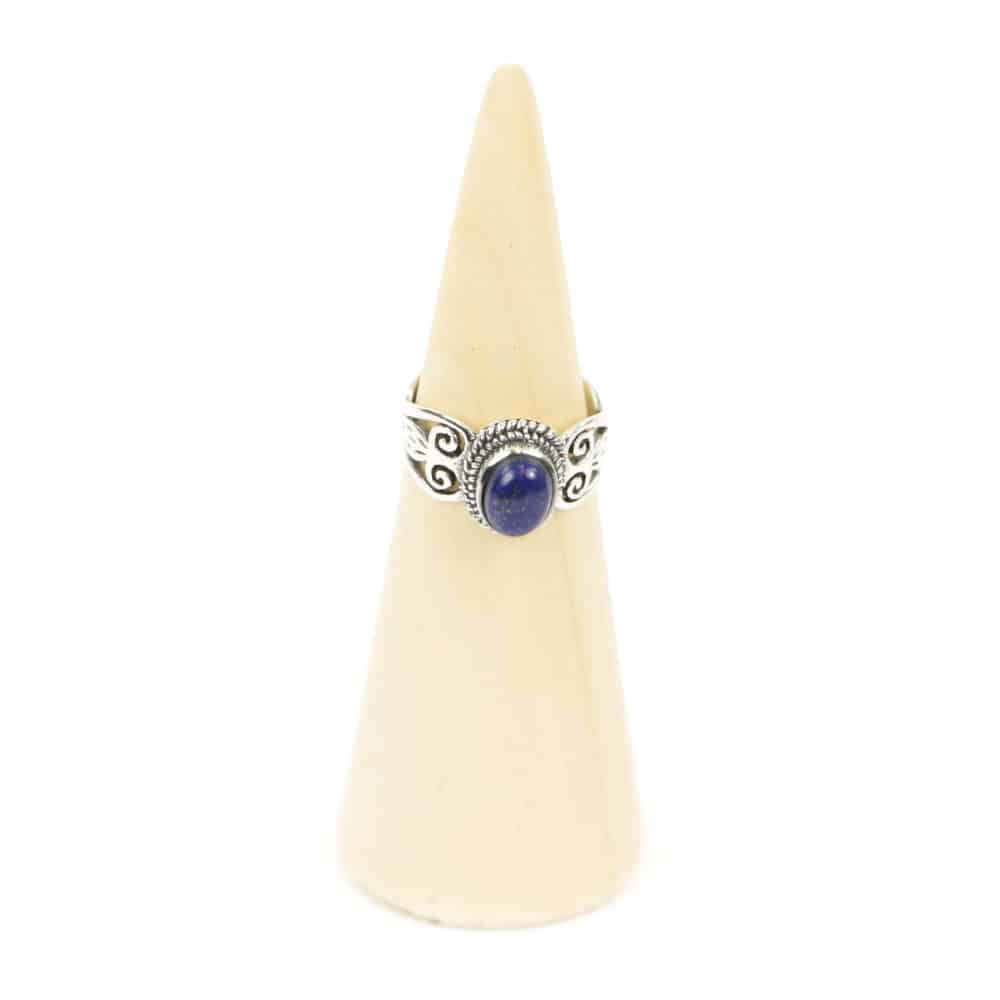 Zilveren Ring met Lapis Lazuli Steen, Handgemaakt in Thailand