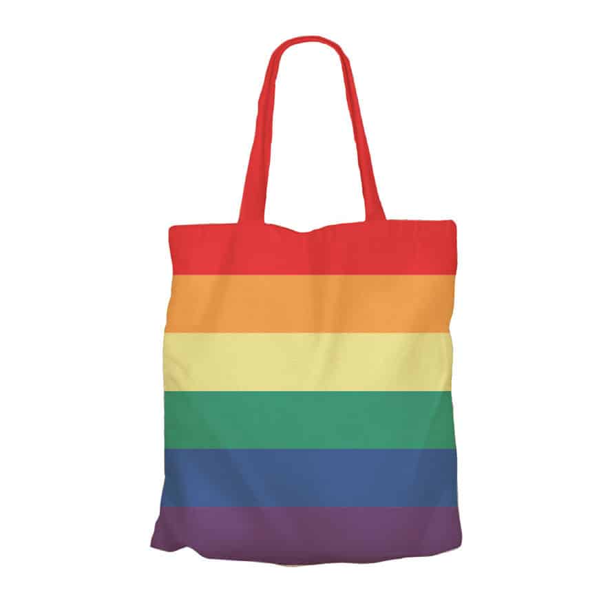 Regenboog Tas Katoen Meerkleurig Sawa Hasa Materiaal