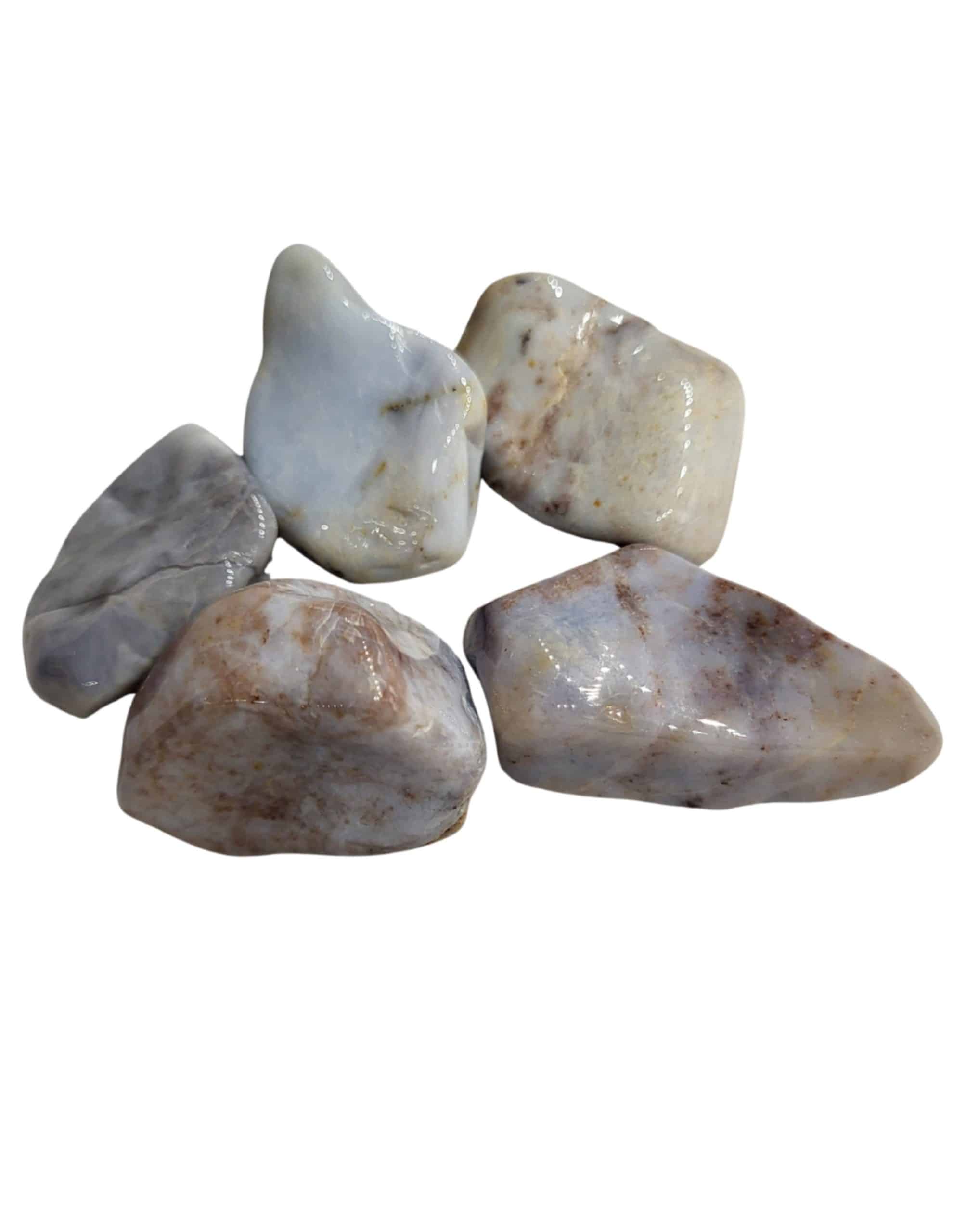 Chalcedoon 100 gr. trommelstenen (mt3)