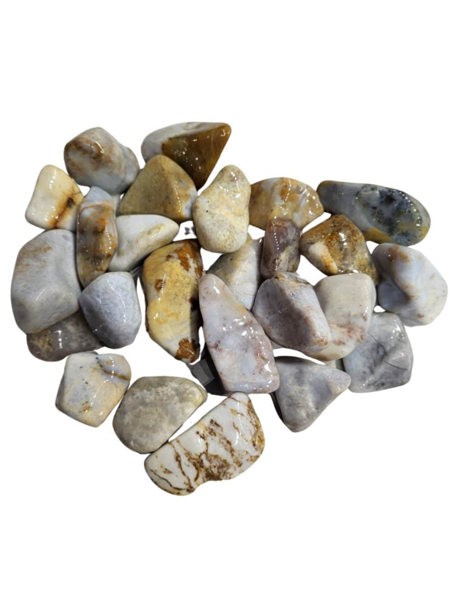 Chalcedoon Trommelstenen 500g Brazilië