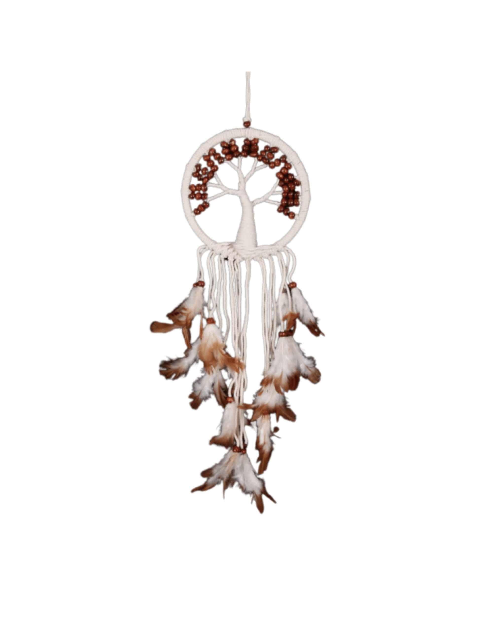 Dromenvanger - Tree of life bruine kralen 9cm