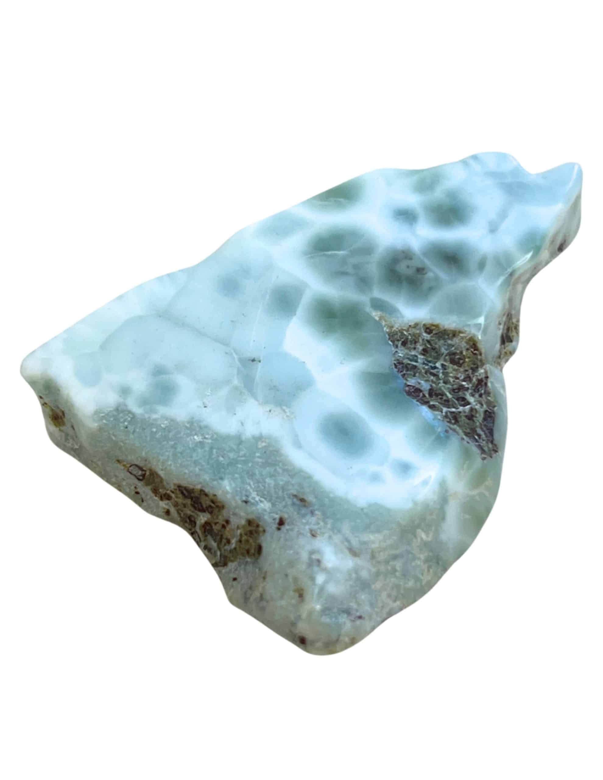 Larimar schijf gepolijst nr.10