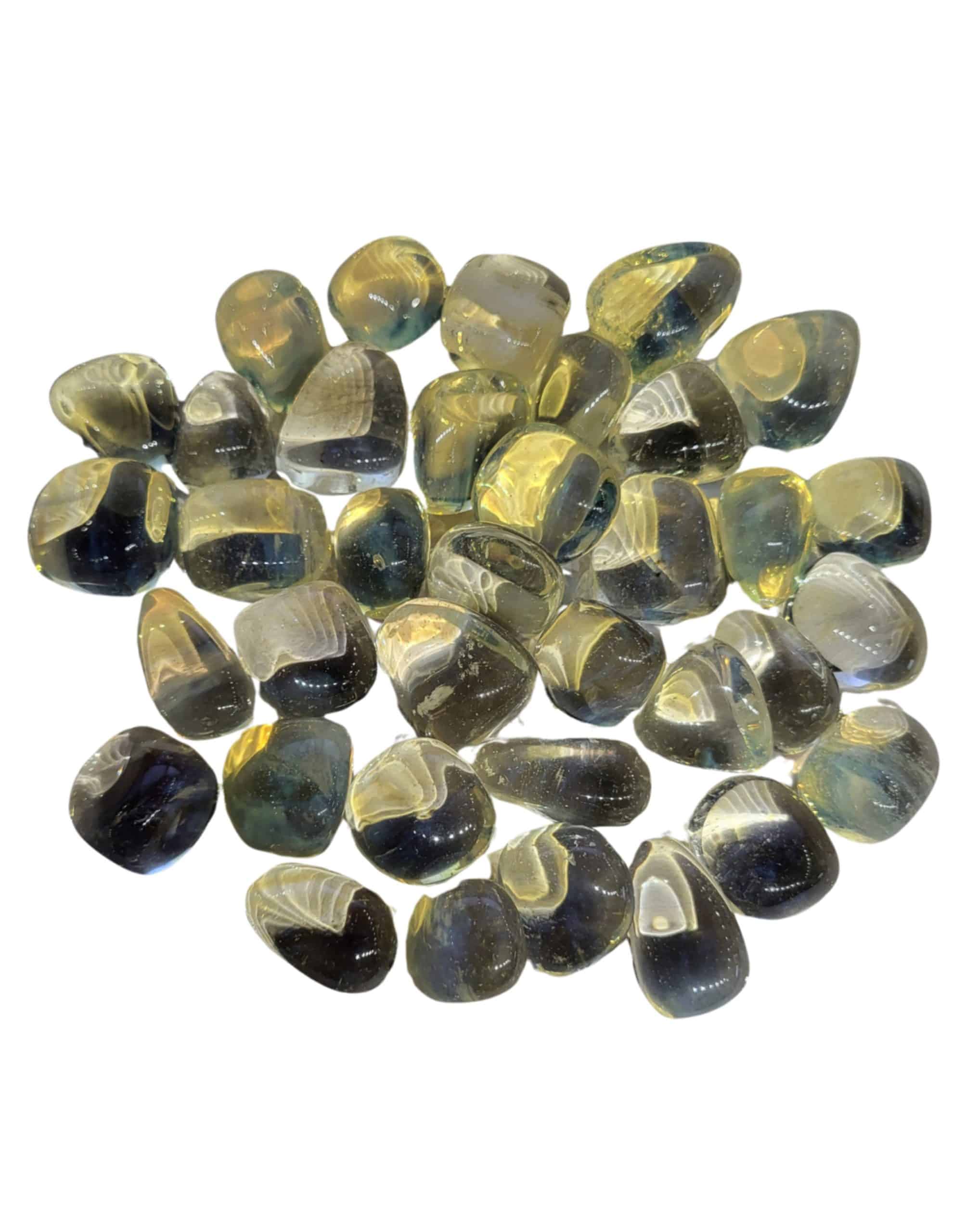 Opaliet geel 500 gr. trommelstenen (synth) (mt3)