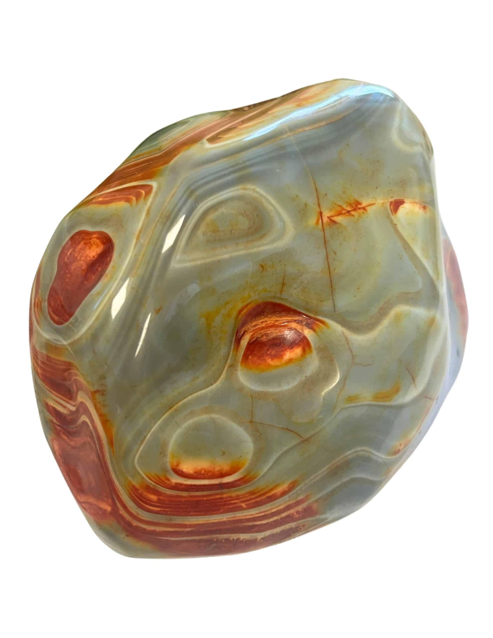 Richardson Agaat rood edelsteen sculptuur nr.01