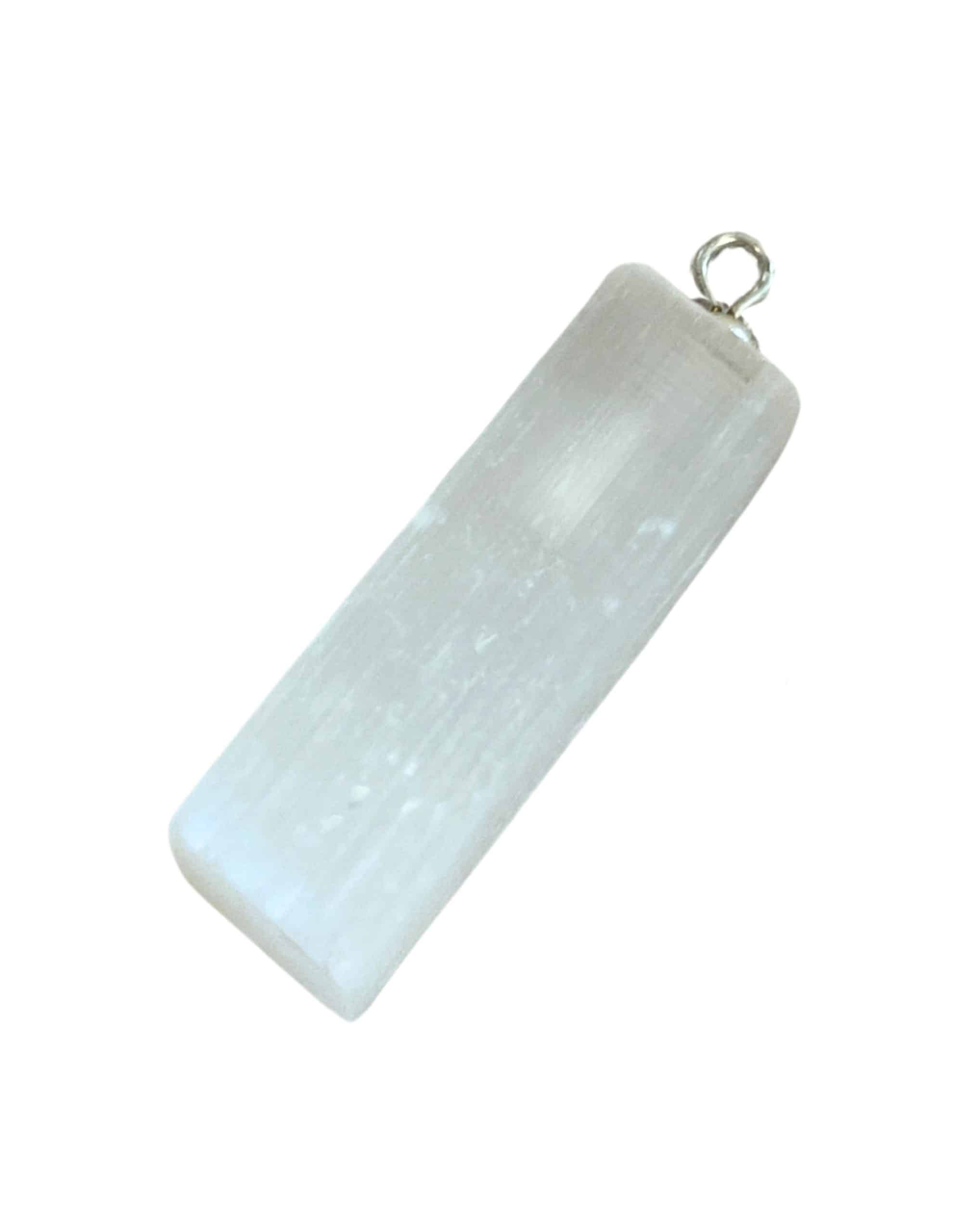 Seleniet ruwe staaf edelsteen hanger