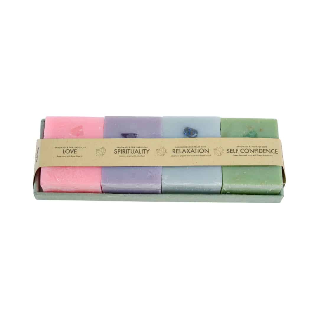 Spiru Fair Trade Edelsteen Zeep Giftset