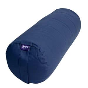 Yoga Bolster Blauw Rond Katoen - Effen - 59 x 21,5 cm