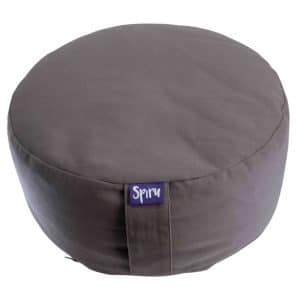 Spiru Meditatiekussen Rond Katoen Antraciet - 36 x 15 cm