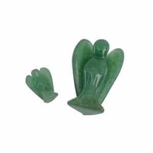 Groene Aventurijn Engel Set (Klein en Groot) - Bundel