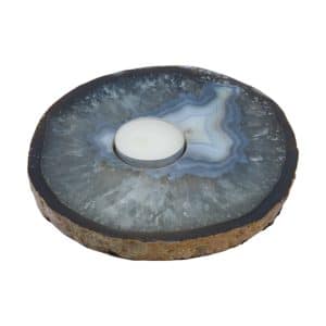Waxinelichthouder Agaat Schijf (ca. 1000+ gram)
