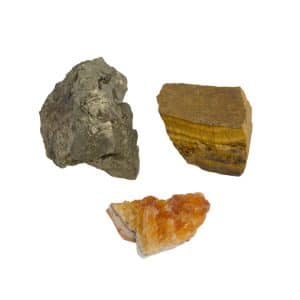 3e Chakra Zonnevlechtchakra Ruwe Edelstenen Set - Bundel